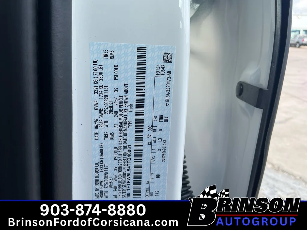 New 2026 Star White Metallic Tri-Coat Ford Lariat® image 20