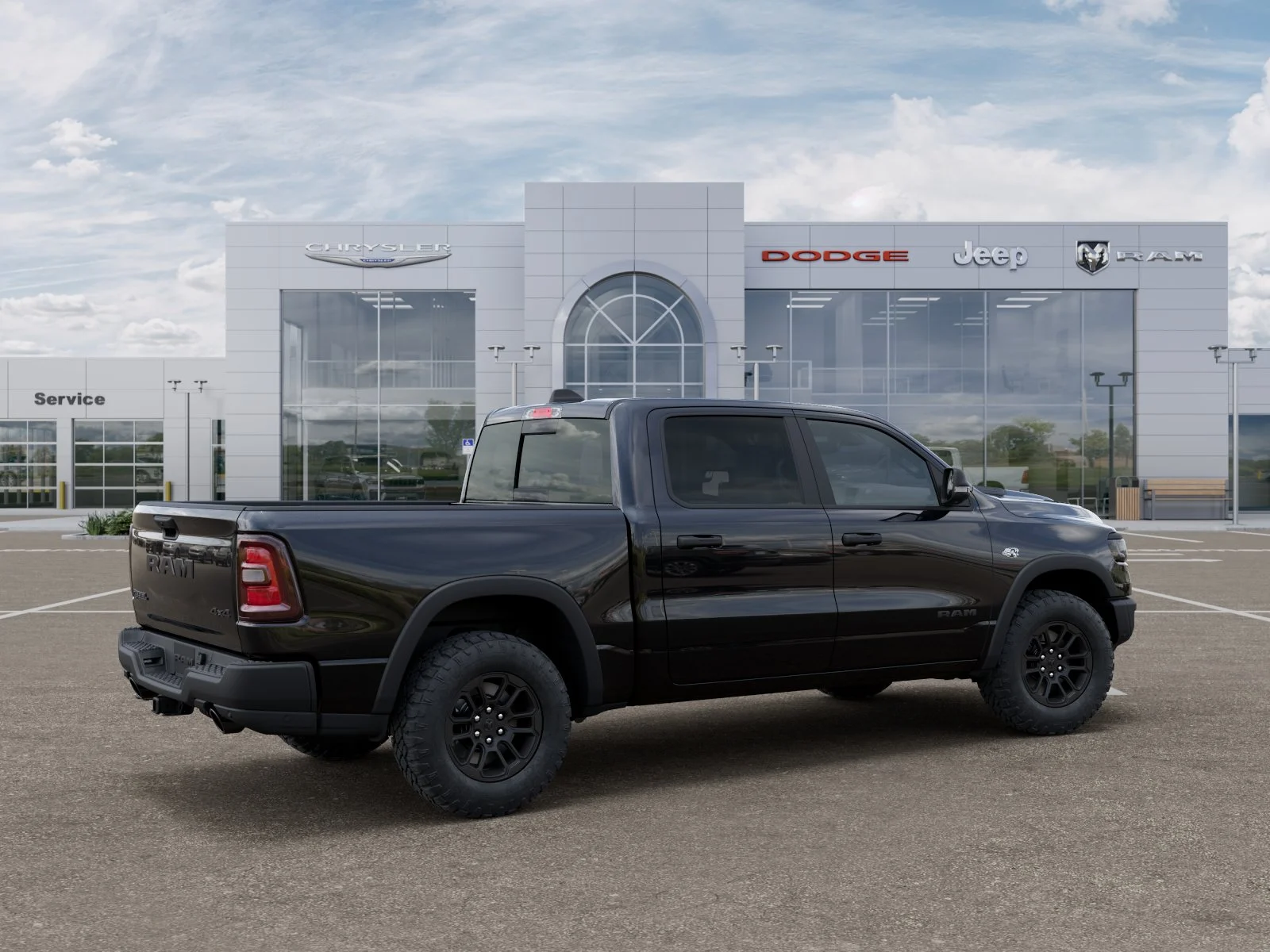 New 2026 Diamond Black Crystal Pearl-Coat Exterior Paint RAM REBEL image 56