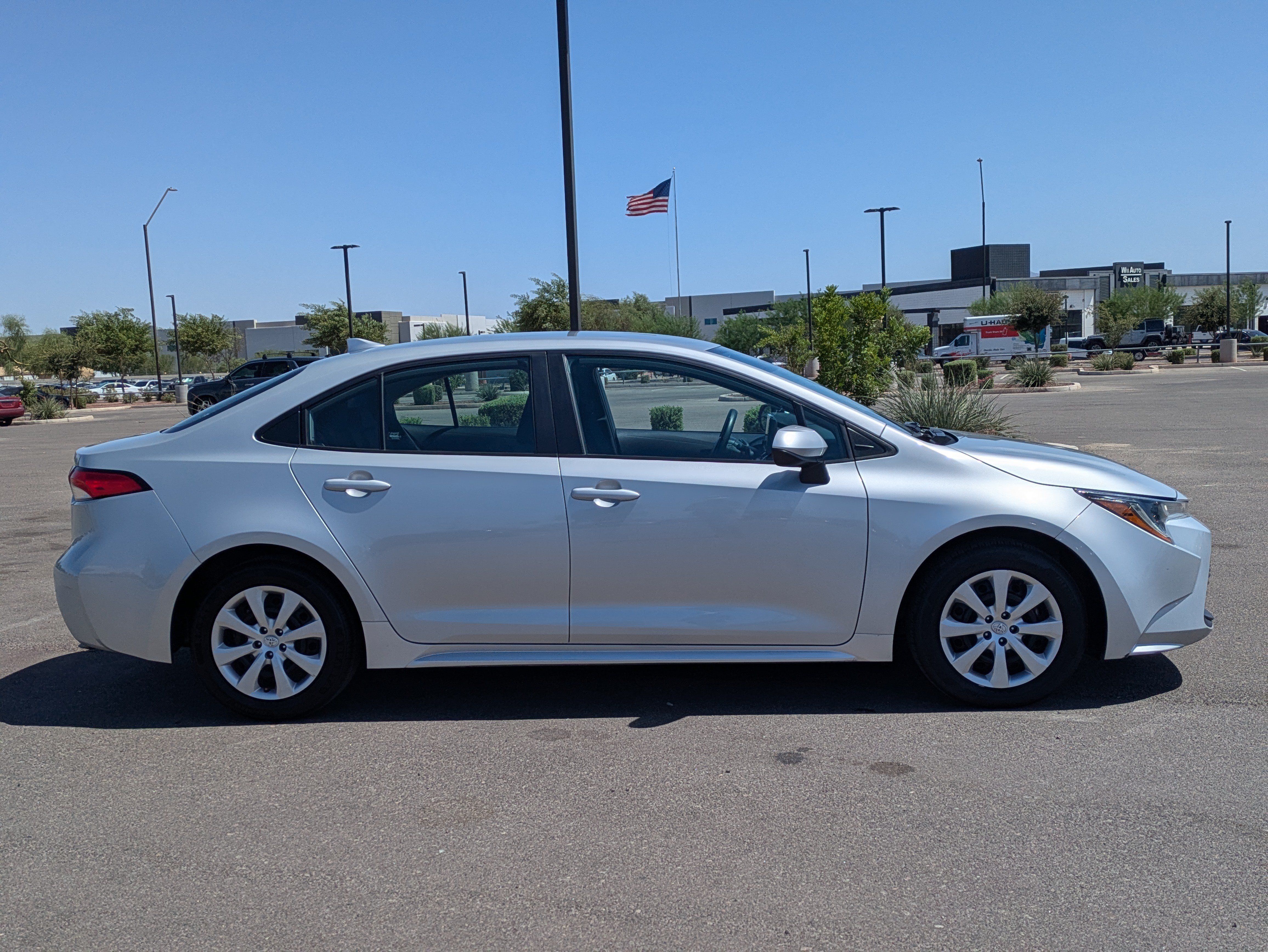 Used 2024 Classic Silver Metallic Toyota LE image 6
