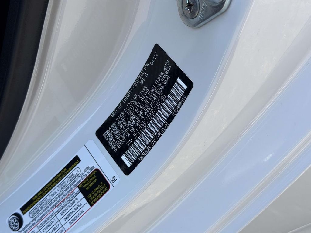 Used 2022 White Subaru Premium image 26