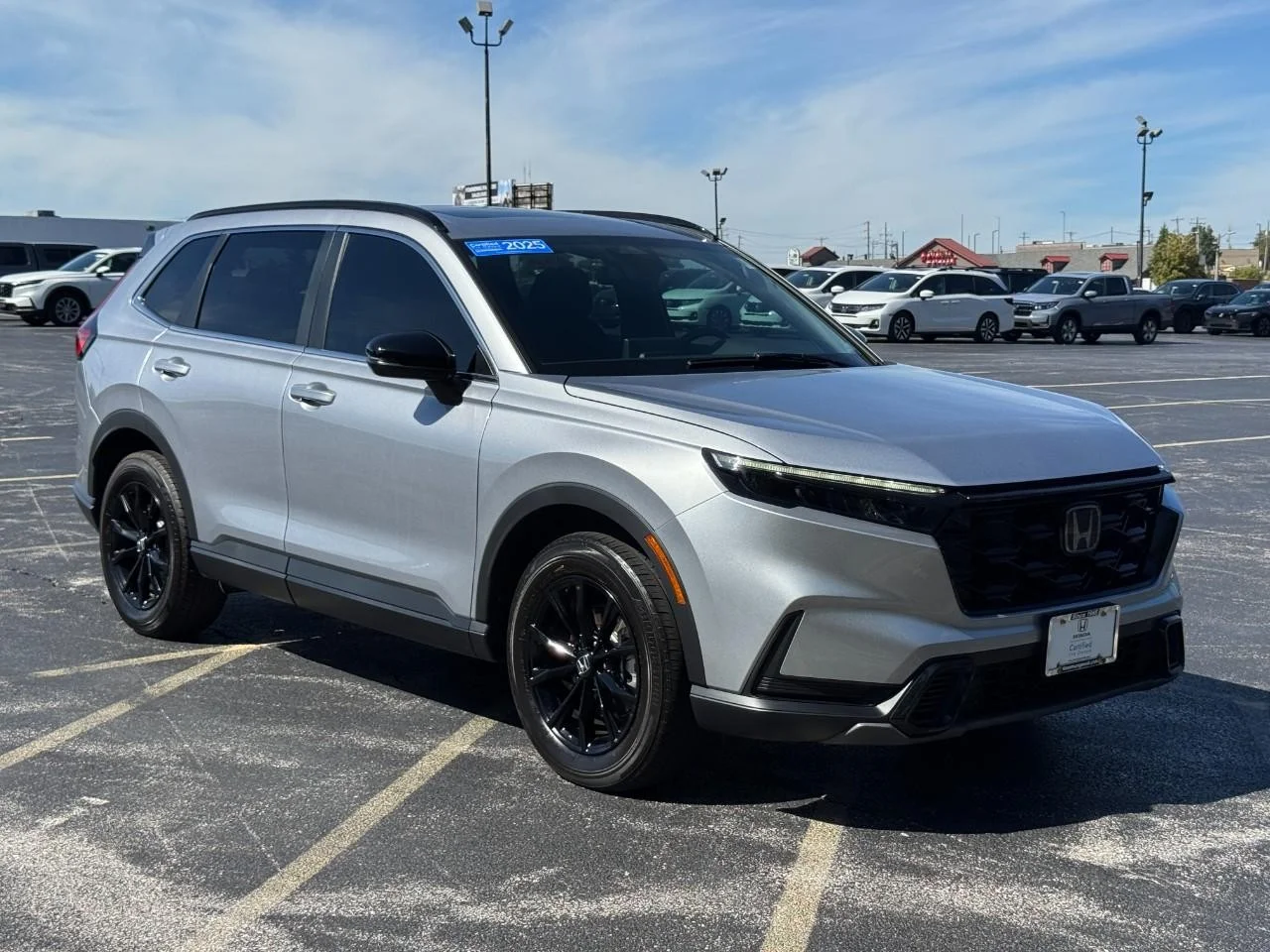 Certified Used 2025 Solar Silver Metallic Honda Sport image 2