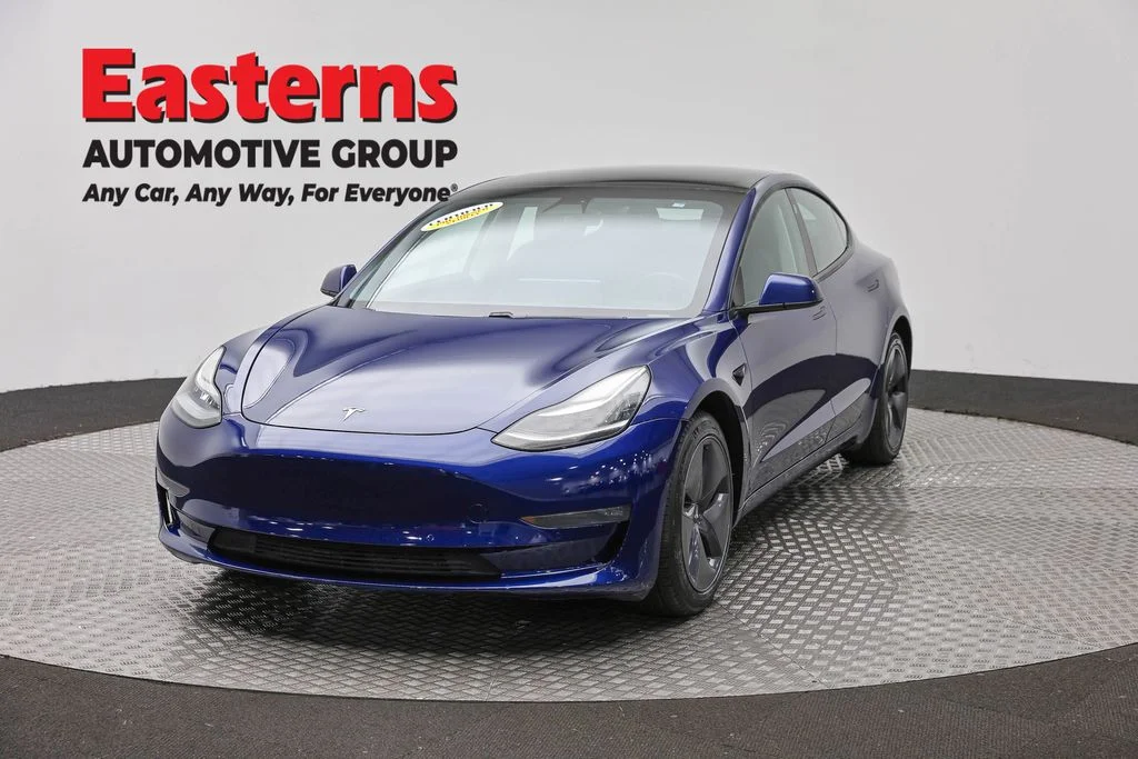 Used 2021 Blue Tesla Long Range image 1