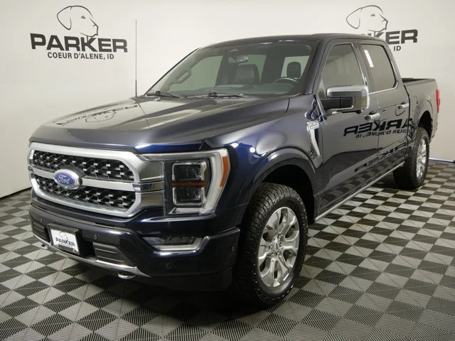 Used 2022 Antimatter Blue Metallic Ford Platinum image 1
