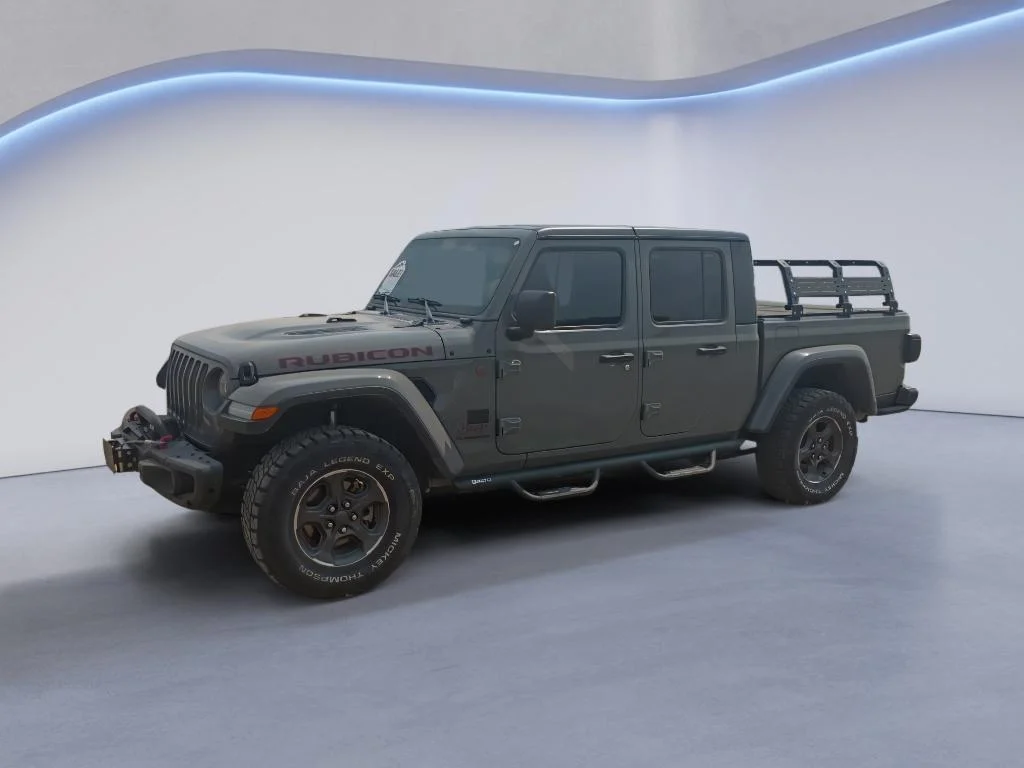 Used 2021 Granite Crystal Metallic Clearcoat Jeep Rubicon image 1