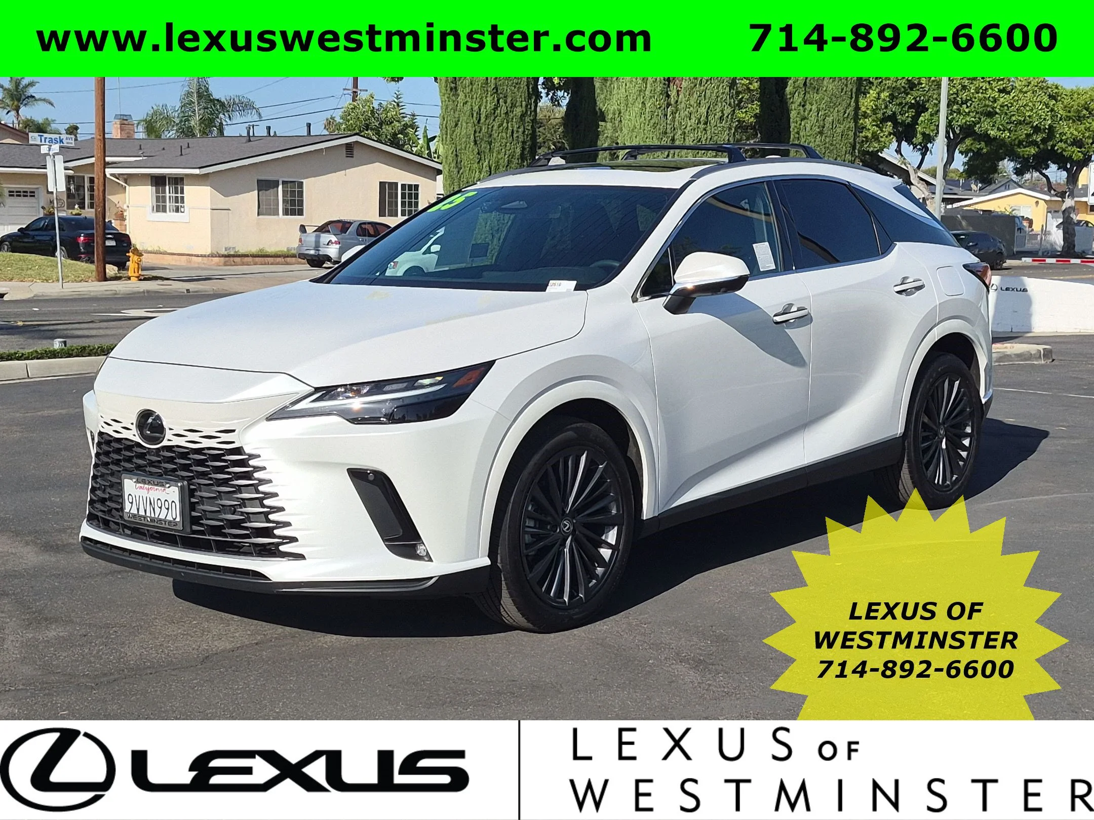 Certified Used 2025 White Lexus RX 350h Premium image 1