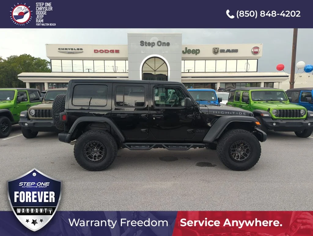 Used 2022 Black Jeep Unlimited High Tide image 7