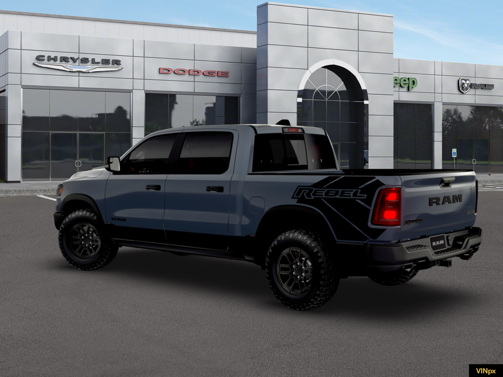 New 2026 Forged Blue Metallic Exterior Paint RAM Rebel image 3