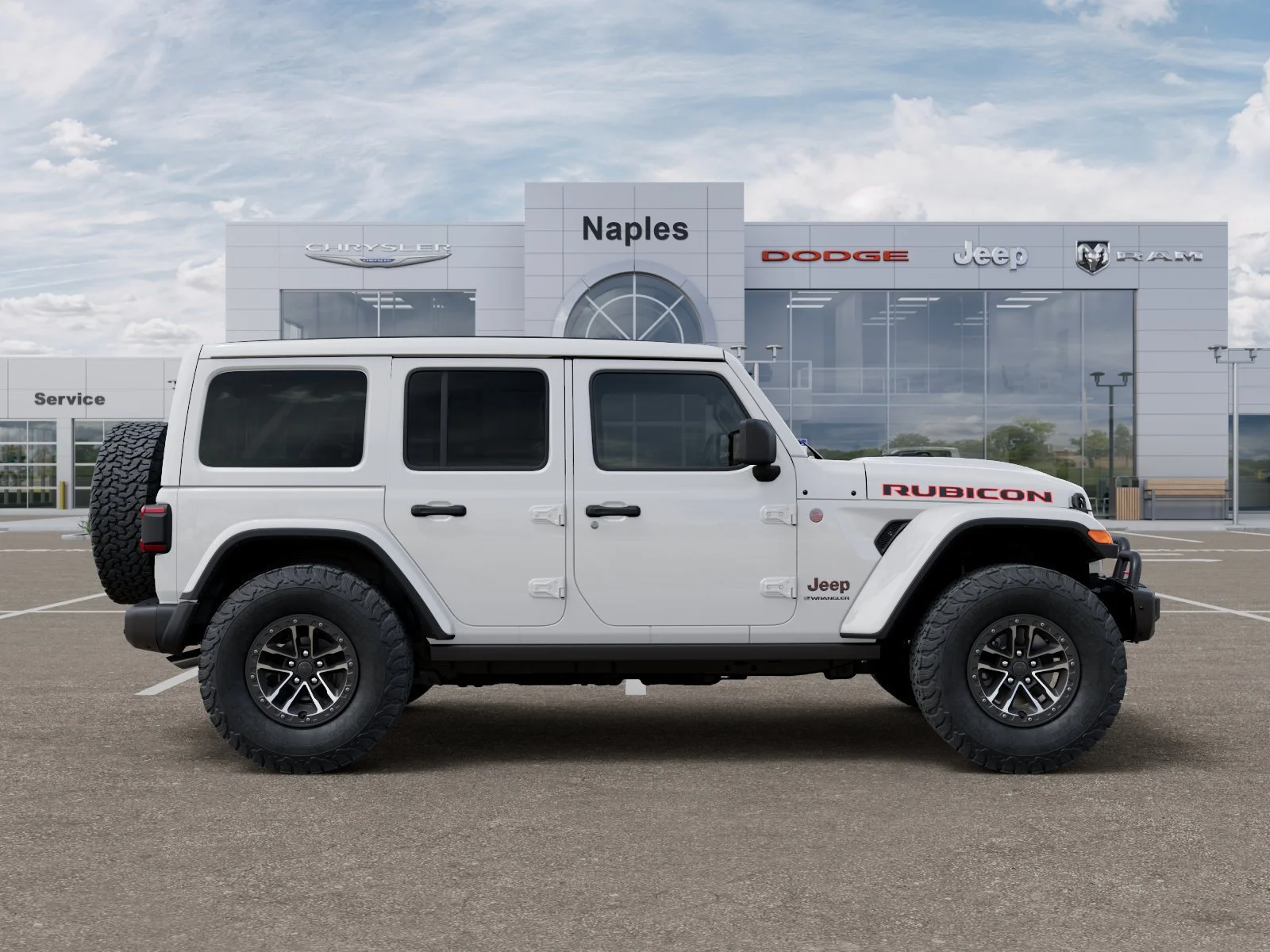 New 2026 Bright White Clear-Coat Exterior Paint Jeep Rubicon X image 21