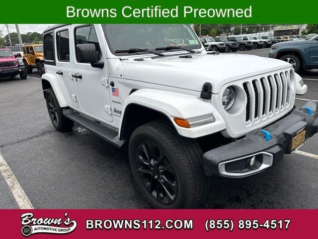 Used 2023 White Jeep Sahara 4xe image 1