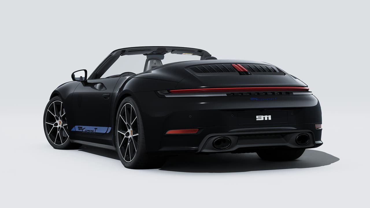 New 2026 Black Porsche Carrera T Cabriolet image 3