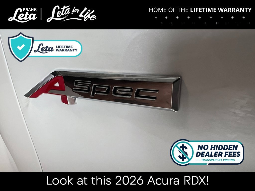 New 2026 Platinum White Pearl Acura w/A-Spec Package image 6
