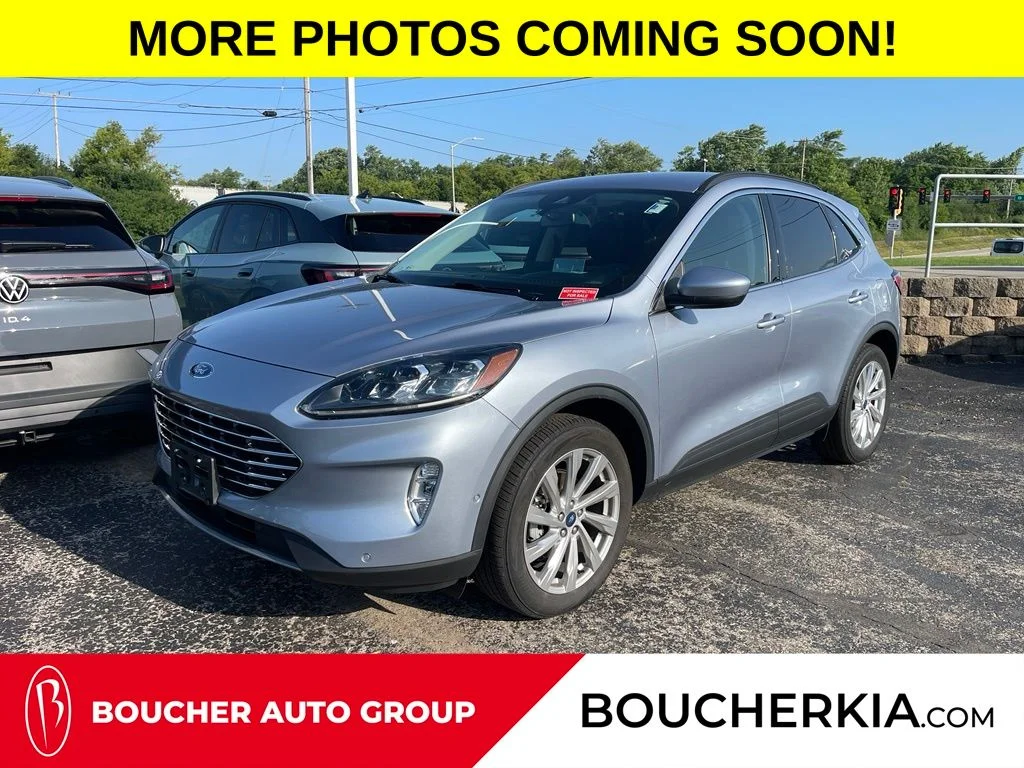 Used 2022 Iced Blue Silver Metallic Ford Titanium image 1