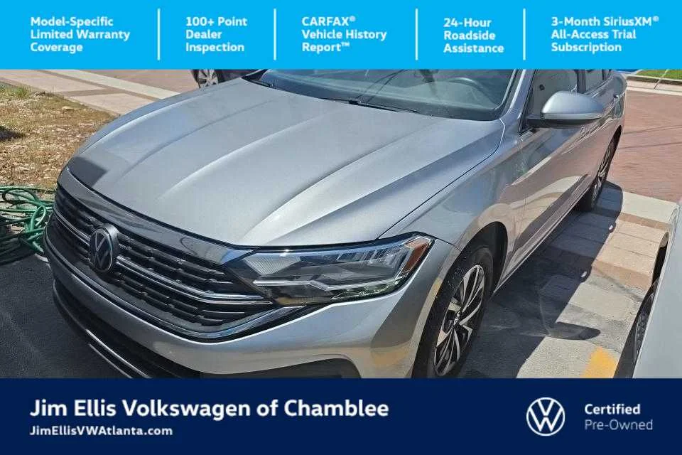 Certified Used 2024 Pyrite Silver Metallic Volkswagen S image 1
