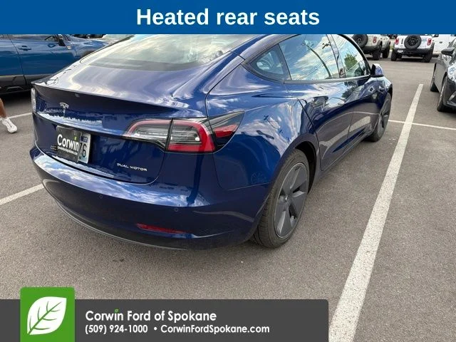 Used 2022 Deep Blue Metallic Tesla Long Range image 9