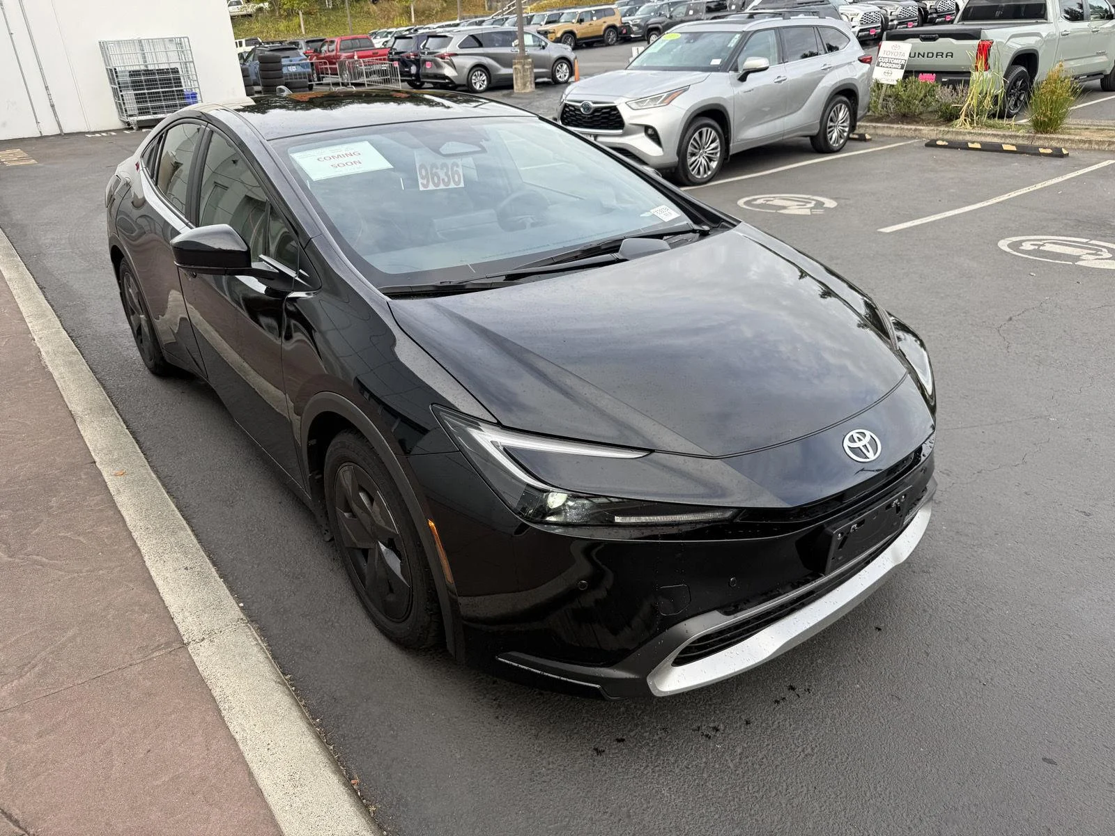 Used 2025 Midnight Black Metallic Toyota SE image 7