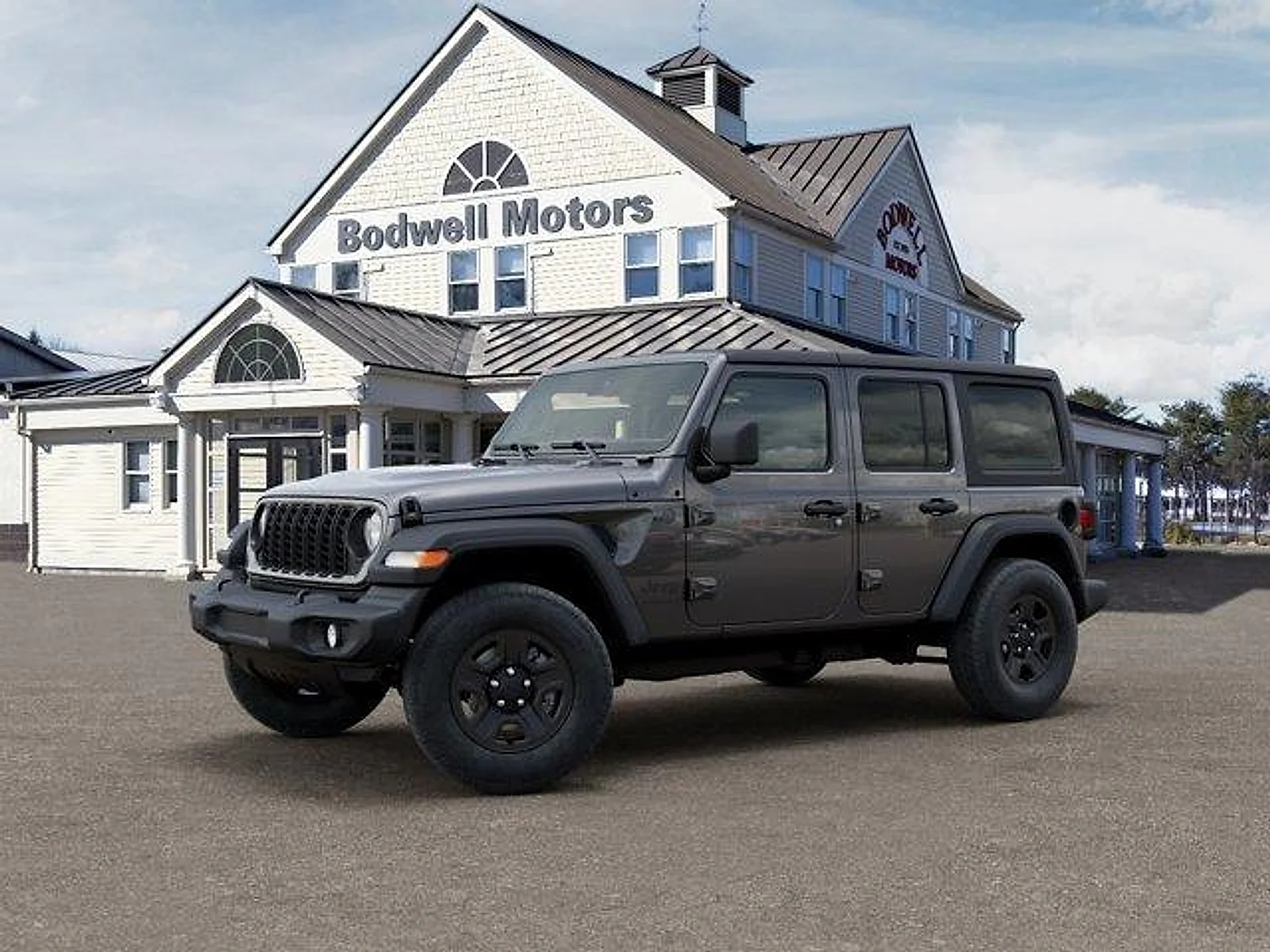 New 2026 Granite Crystal Metallic Clear-Coat Exterior Paint Jeep 4-Door Sport image 2