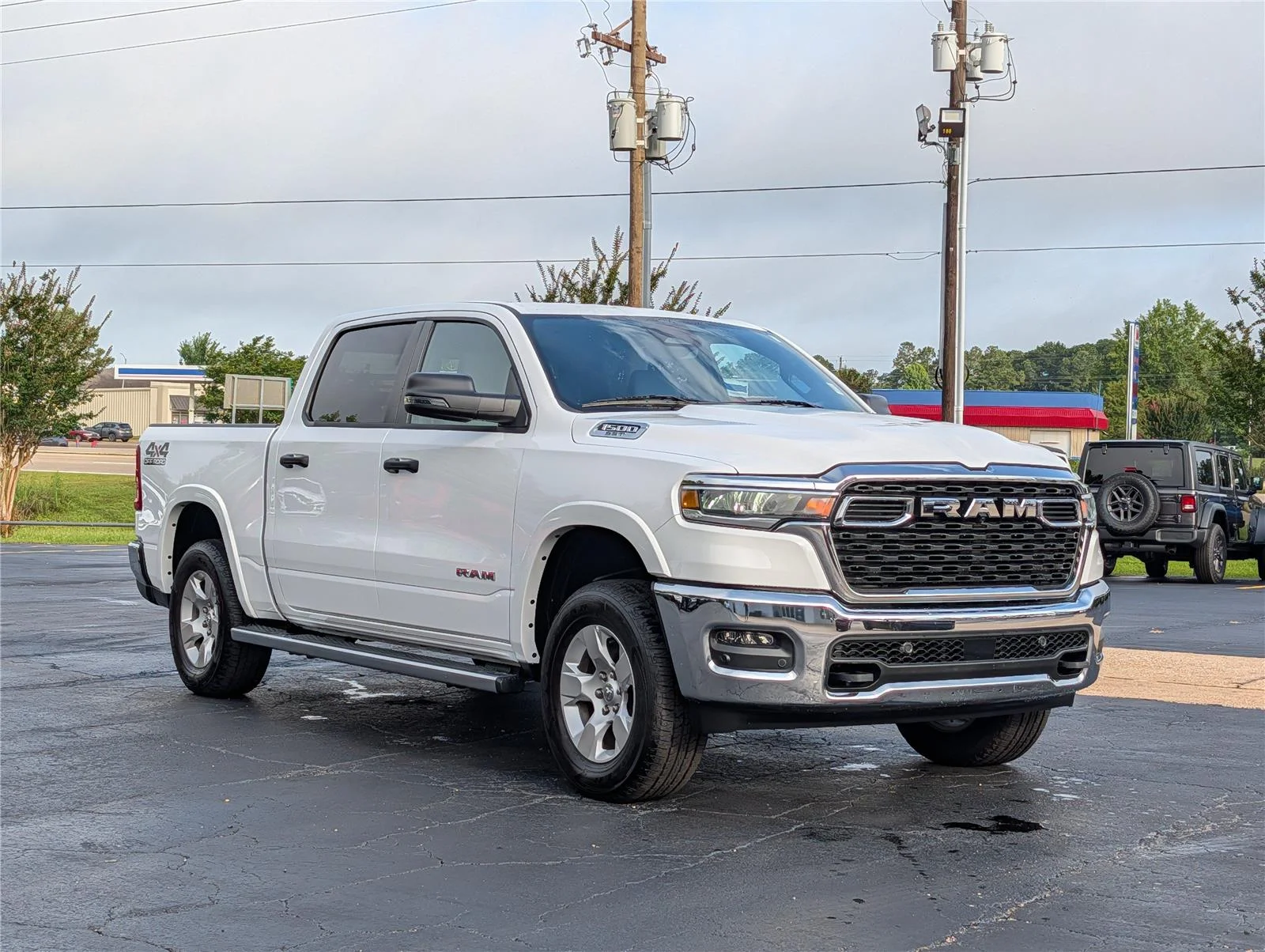 Used 2025 Bright White Clearcoat Ram Big Horn image 8