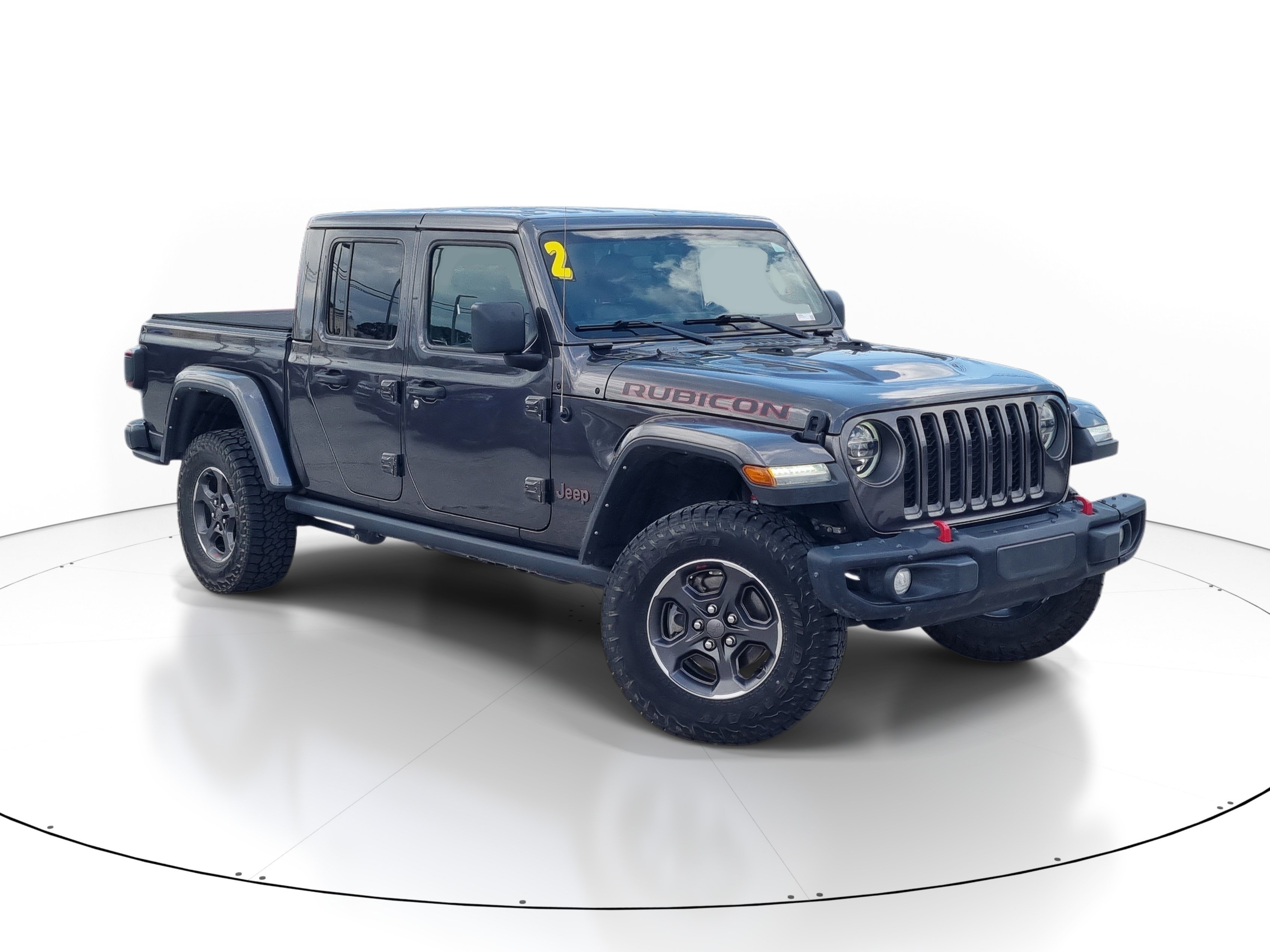 Used 2022 Granite Crystal Metallic Clearcoat Jeep Rubicon image 1