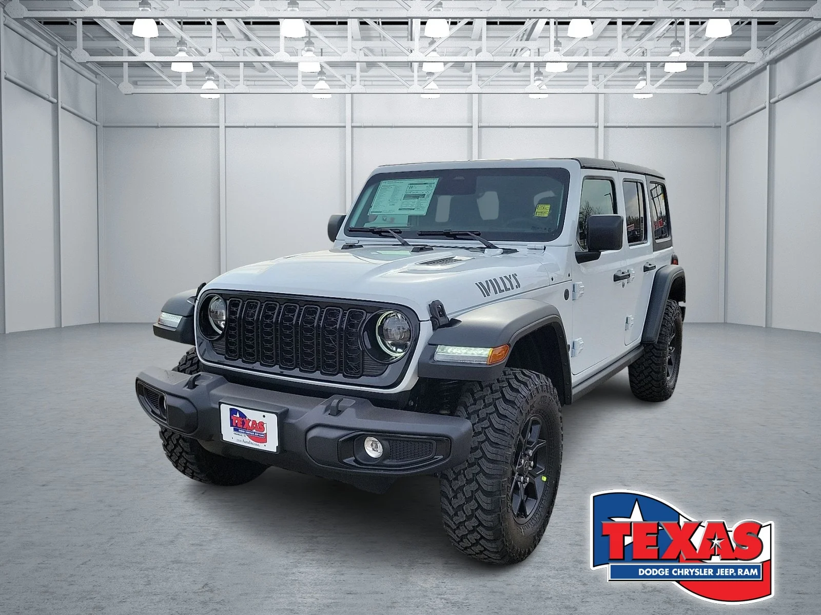 New 2026 PW7 Bright Whit Jeep 4-DOOR WILLYS image 1