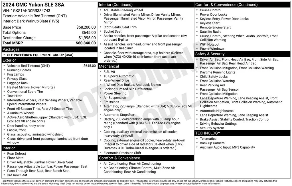 Used 2024 Red GMC SLE image 3