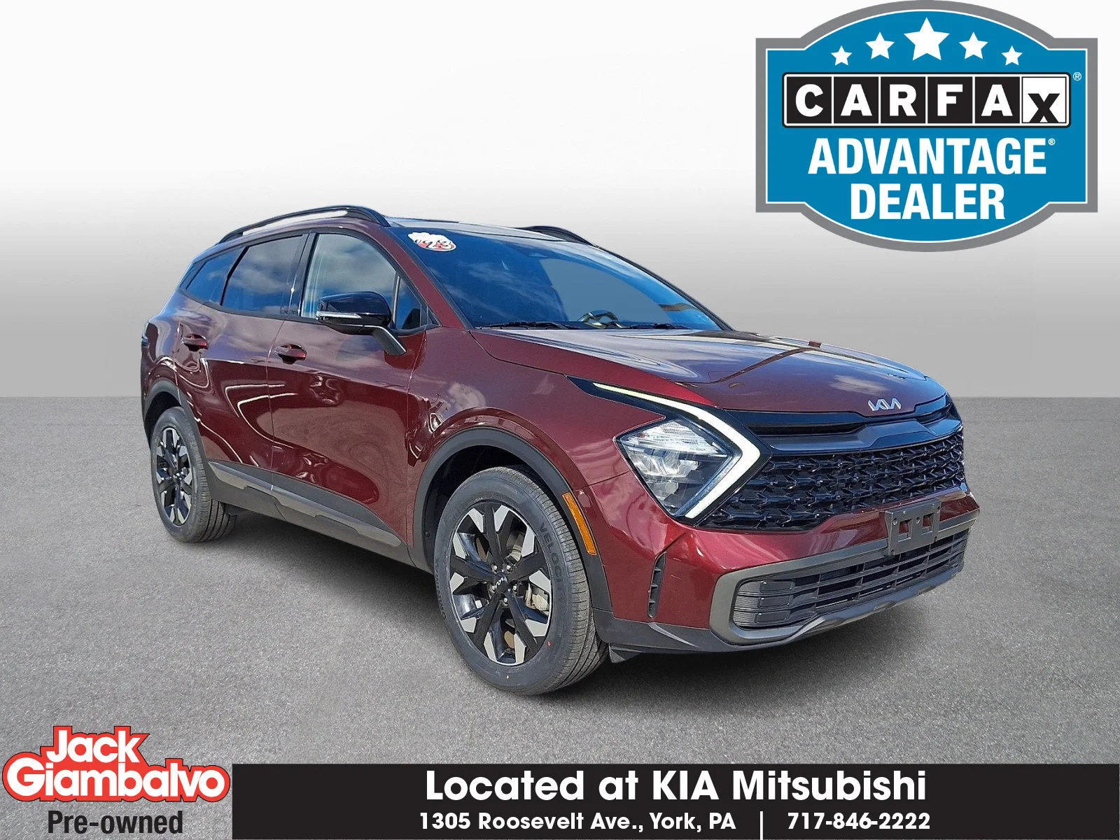 Certified Used 2023 Red Kia X-Line image 1