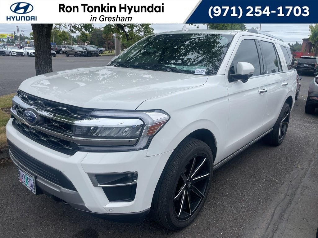 Used 2024 Star White Metallic Tri-Coat Ford Limited image 1