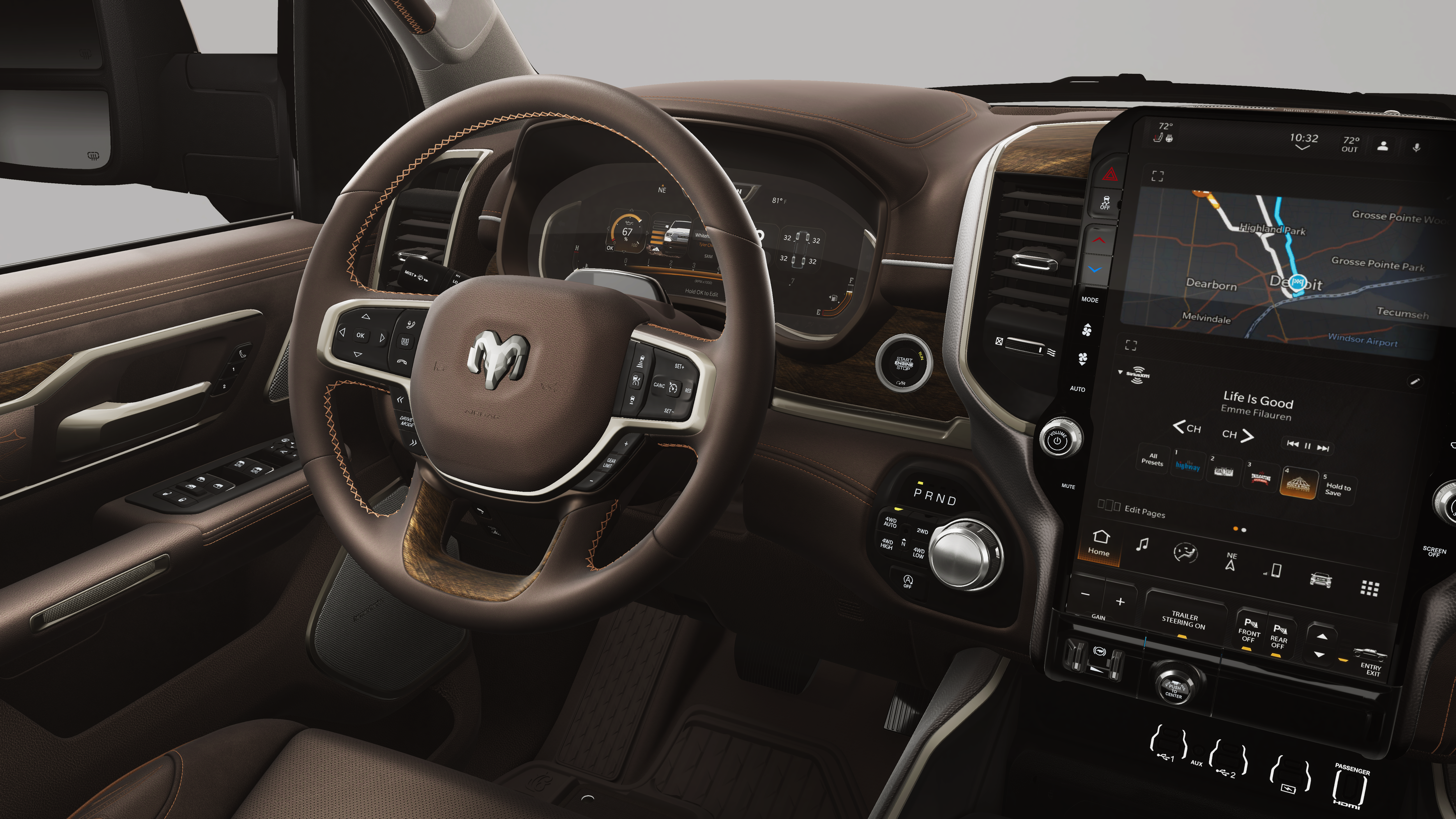 New 2026 Ivory White Tri-Coat Pearl-Coat Exterior Paint RAM Limited Longhorn image 21