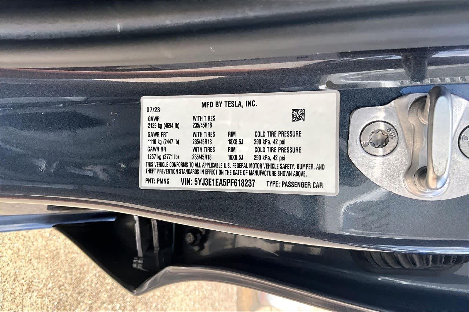 Used 2023 Solid Black Tesla  image 33