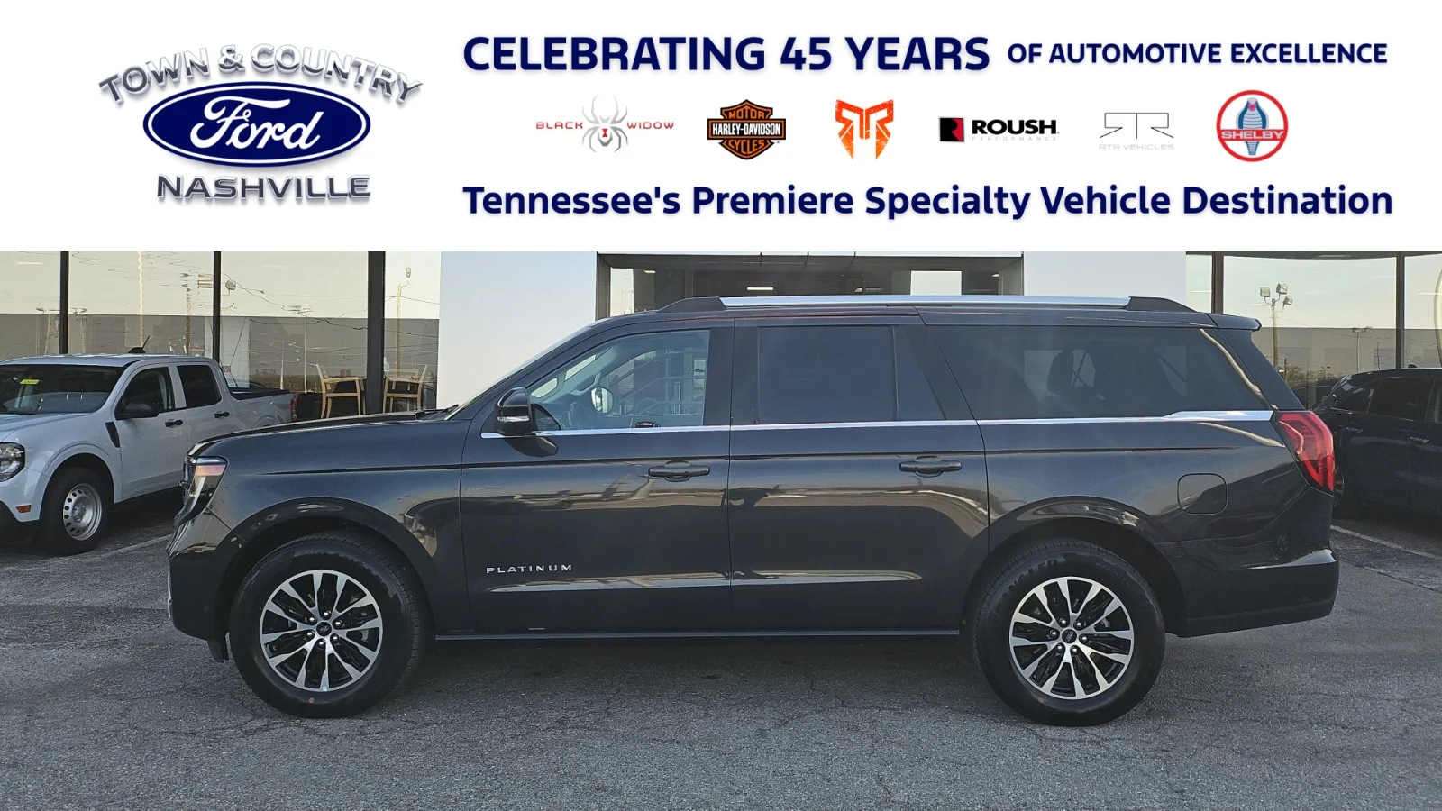 Used 2025 Dark Charcoal Ford 2025 FORD EXPEDITION MAX PLATINUM 4DR SUV 131.5 W image 1