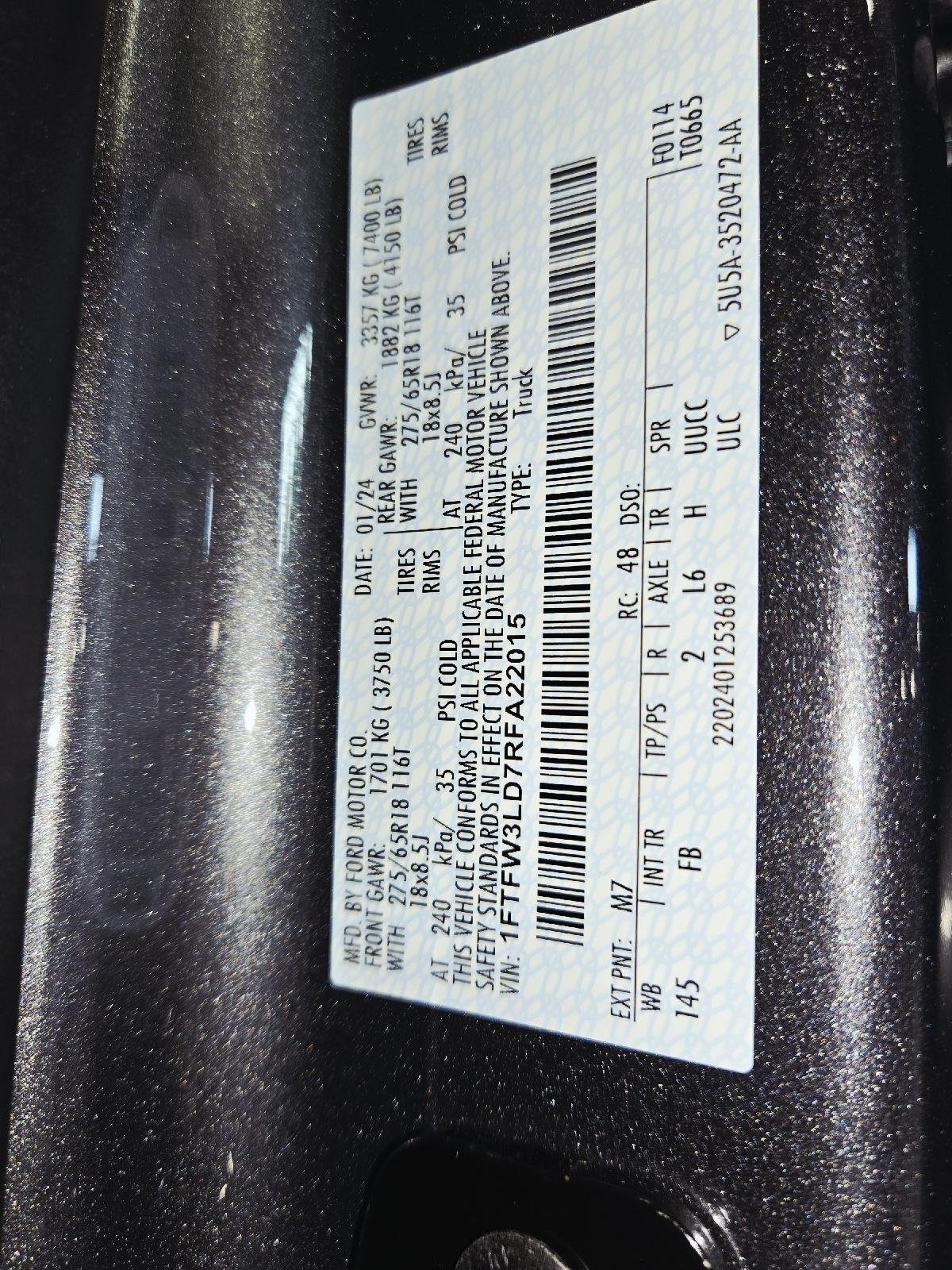 Used 2024 Carbonized Gray Ford XLT image 68