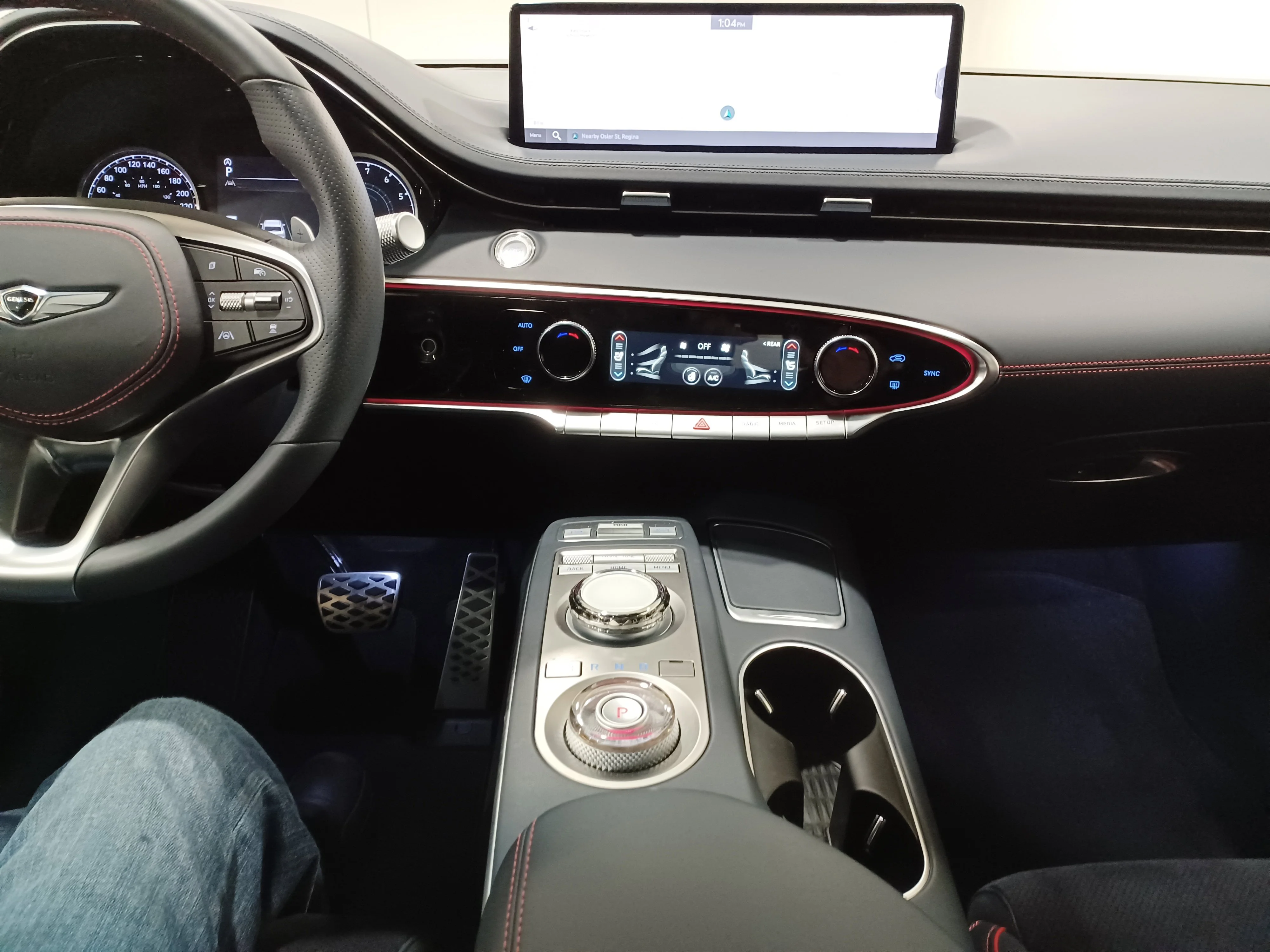 Certified Used 2025 Vik Black Genesis 3.5T Sport AWD*Adaptive Cruise | Remote Start | Nav | Head Up Display | Pano Roof | Cooled Leather image 16