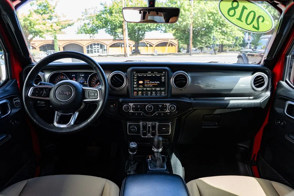 Used 2018 Red Jeep Unlimited Sahara image 11