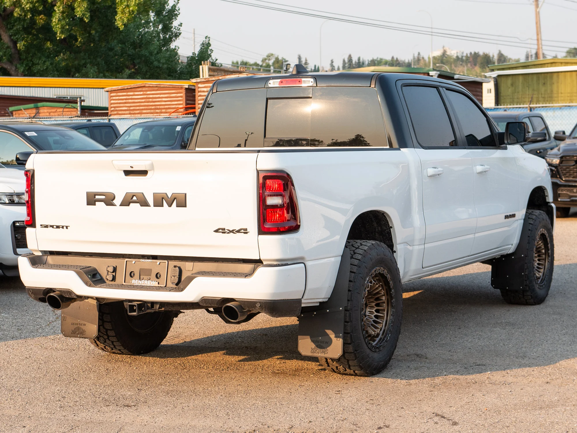 New 2026 White RAM Sport* 4x4 Crew Cab, 3.5 Inch Lift, 35 Inch Tires, Fuel Wheels image 6