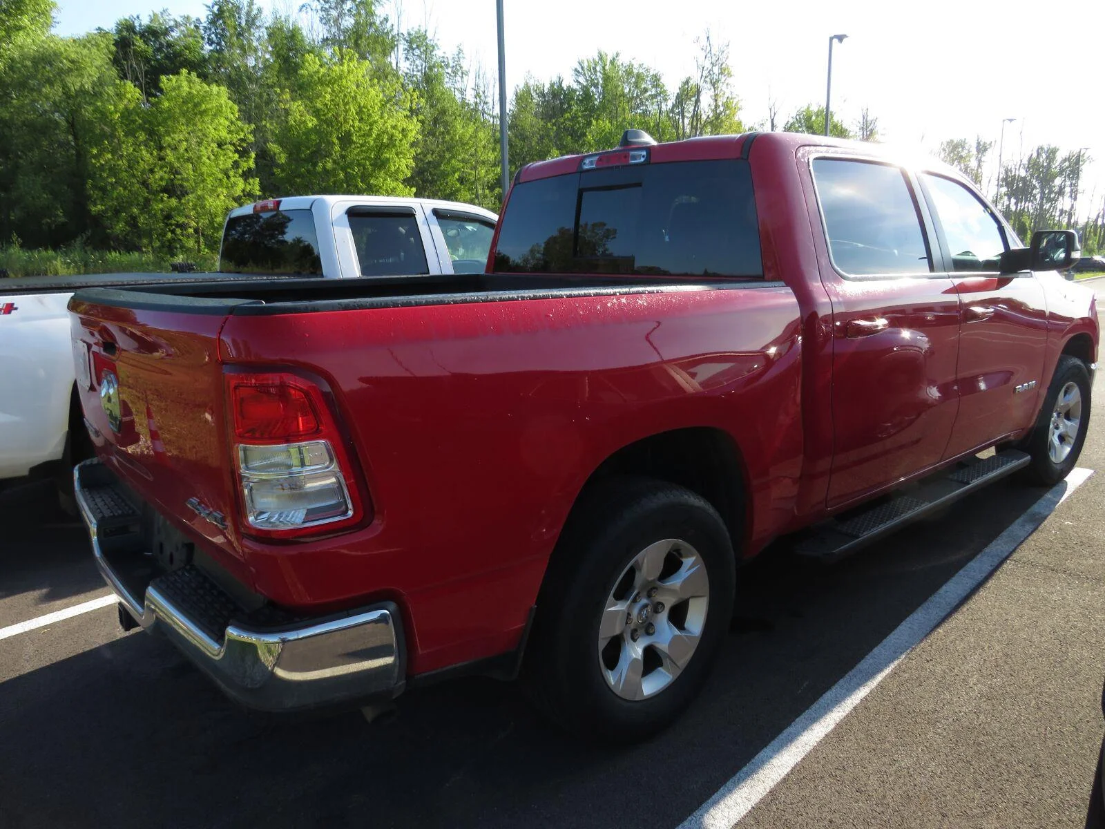 Used 2022 Flame Red Clearcoat Ram Big Horn image 7