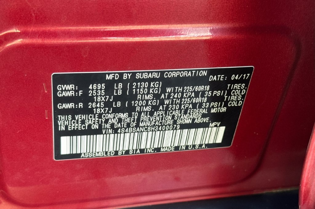 Used 2017 Venetian Red Pearl Subaru 2.5i image 37