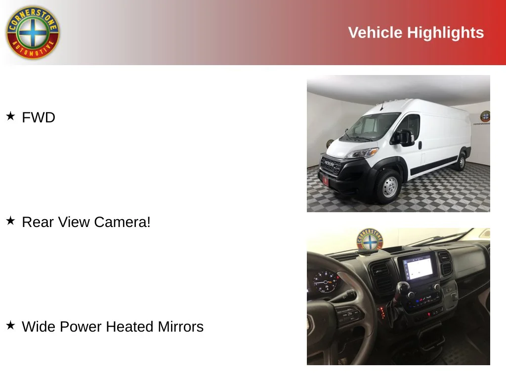 Used 2023 RAM ProMaster Cargo Van Base with VIN 3C6LRVDG3PE567884 for sale in Elk River, Minnesota