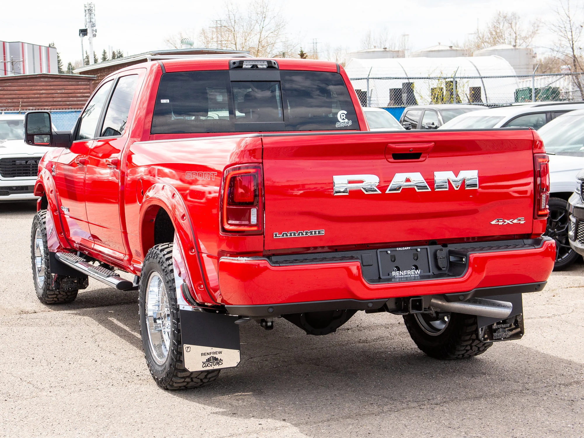 Used 2026 Red RAM Laramie*, 2 Inch Lift, 20 Inch Chrome Wheels, 35 Inch Tires, Trigger Industries MudFlaps image 9