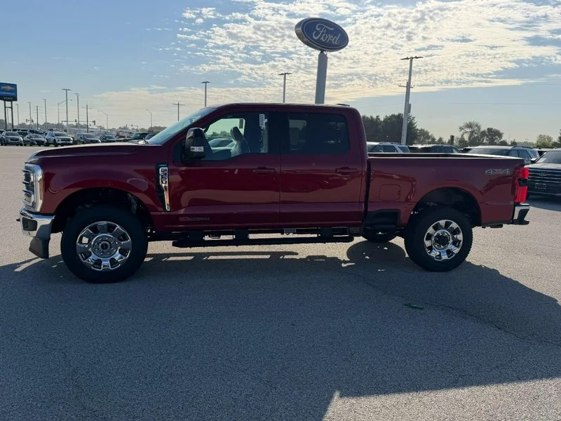 New 2027 Ruby Red Metallic Tinted Clearcoat Ford LARIAT 4WD Crew Cab 6.75