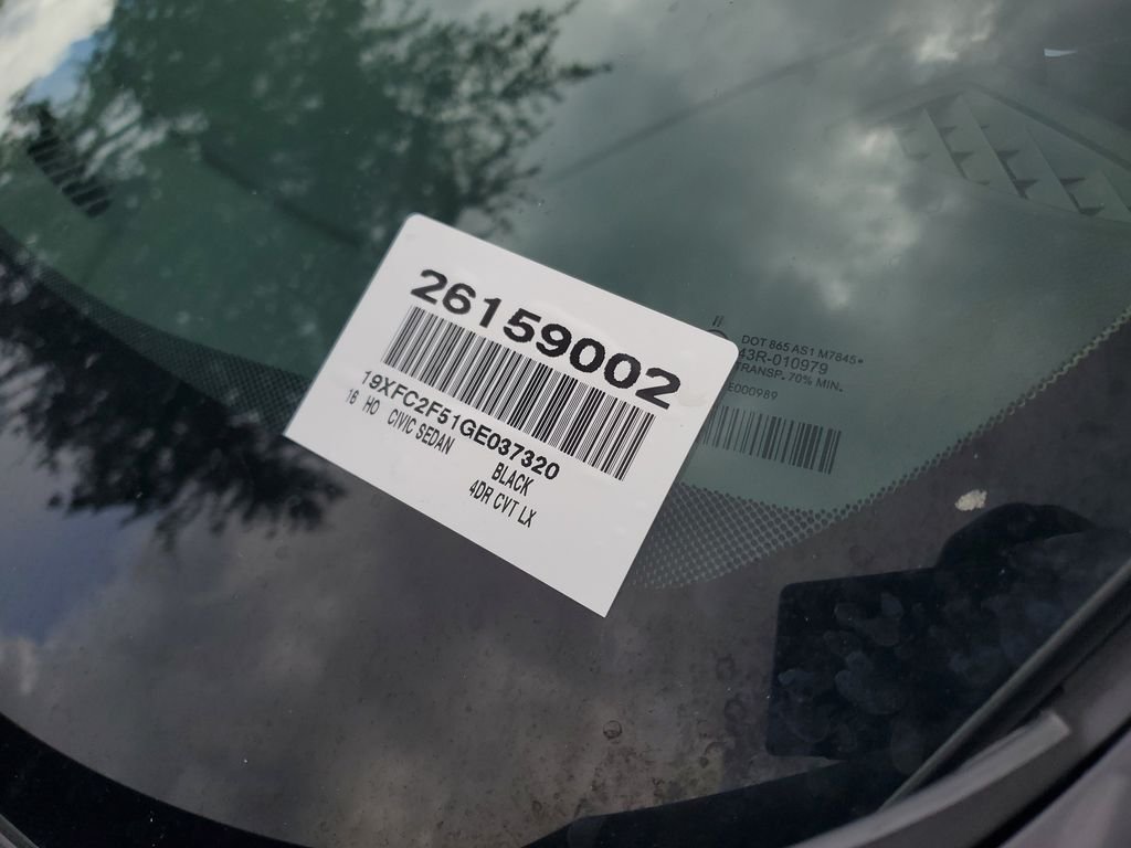 Used 2016 Black Honda LX image 5