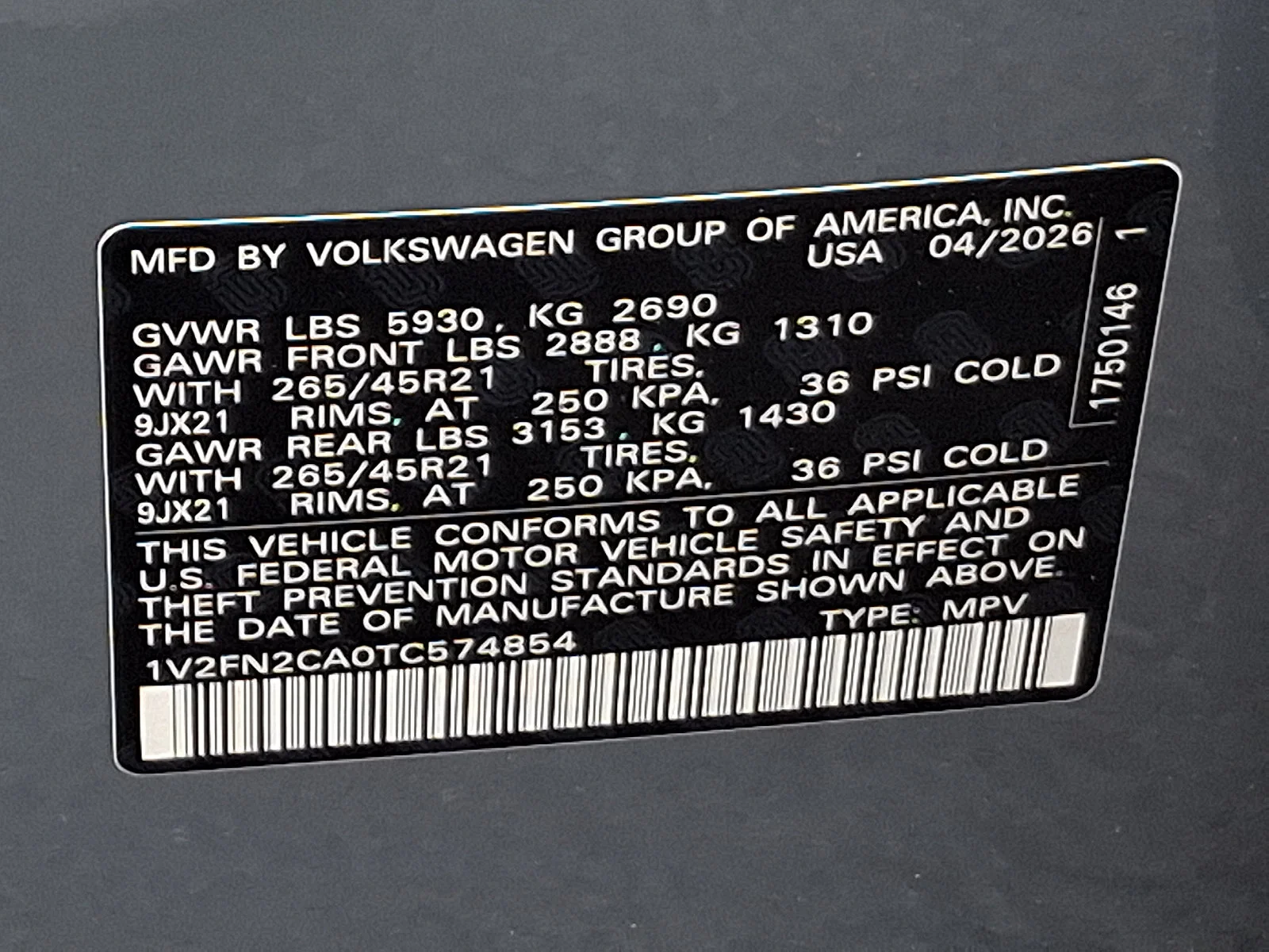 New 2026 Pure Gray Volkswagen 2.0T SEL Premium R-Line image 20