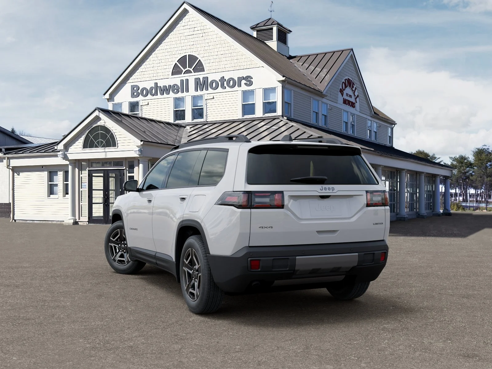 New 2026 Bright White Clear-Coat Exterior Paint Jeep Limited image 3