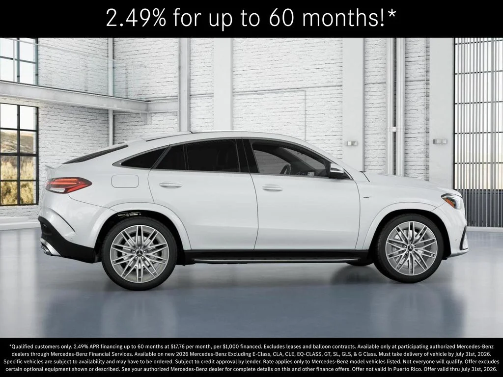 New 2026 MANUFAKTUR Moonlight White Metallic Mercedes-Benz AMG® GLE 53 4MATIC+ Coupe image 17