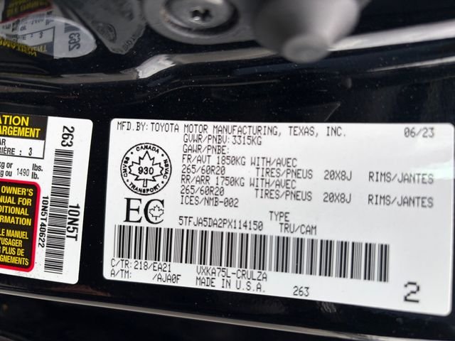 Used 2023 Black Toyota Limited image 26