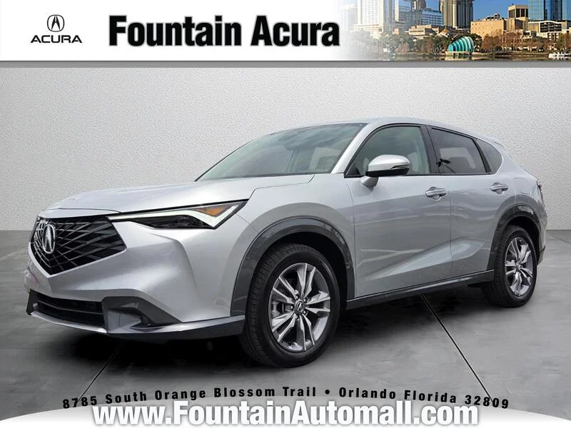 Used 2025 Solar Silver Metallic Acura FWD image 1