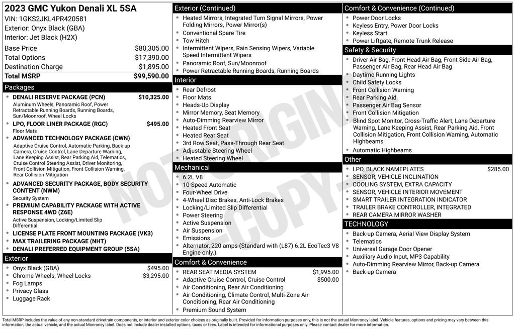 Used 2023 Black GMC Denali image 2