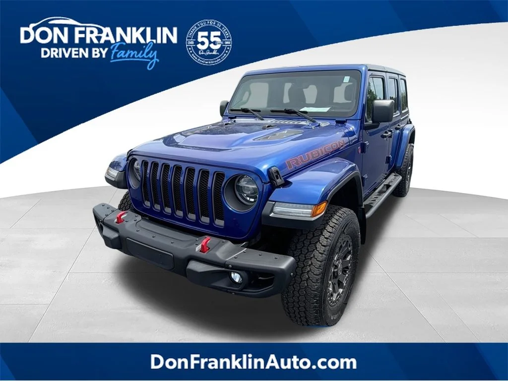 Used 2019 Blue Jeep Unlimited Rubicon image 1