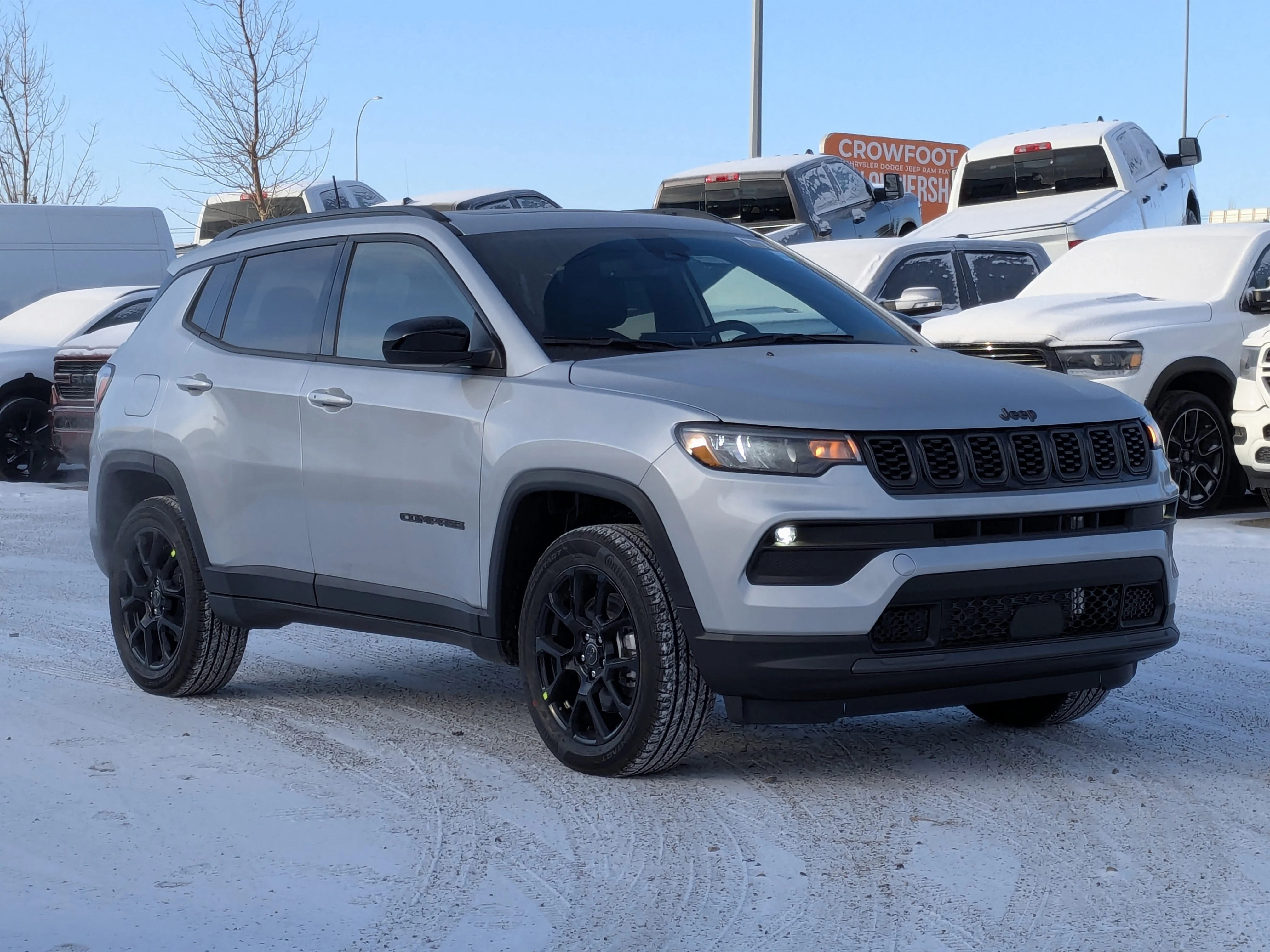 New 2026 Silver Jeep North - Altitude Special Edition 18 Black Wheels image 2