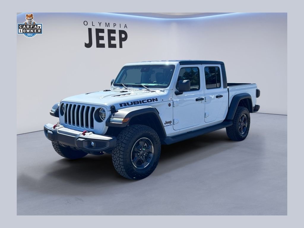 Used 2021 White Jeep Rubicon image 1