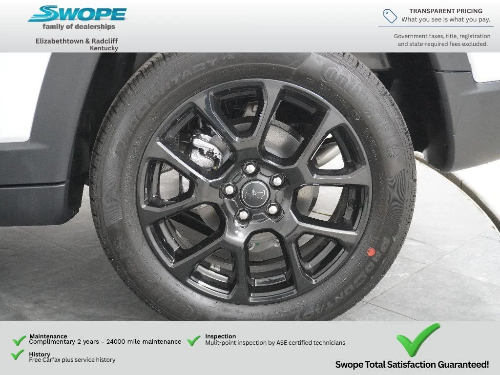 New 2026 Bright White Clear-Coat Exterior Paint Jeep Latitude Altitude image 28