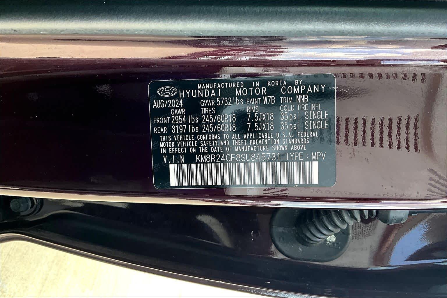 Used 2025 Sierra Burgundy Hyundai SEL image 36
